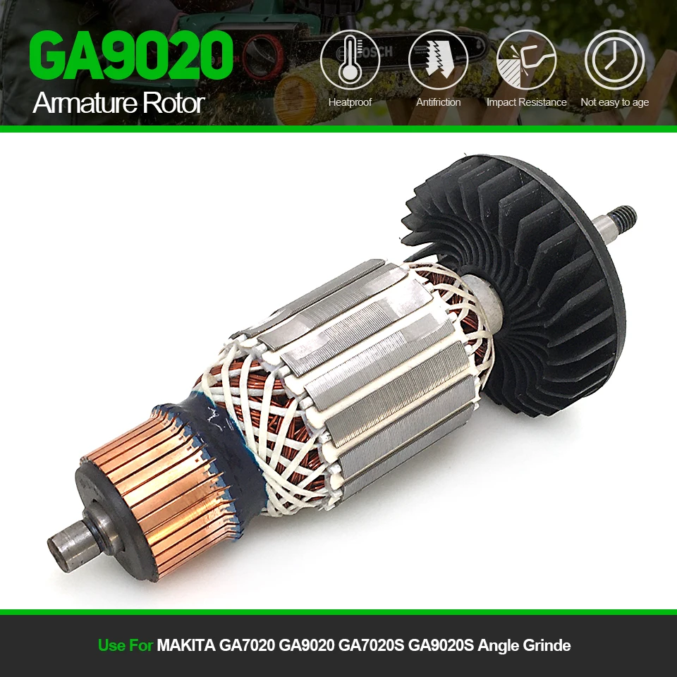 Ac220V Sostituire Il Rotore Dell'Armatura Per Makita Ga7020 Ga9020 Ga7020S Ga9020S Angolo Grinde Accessori Utensili Elettrici Pezzi Di Ricambio