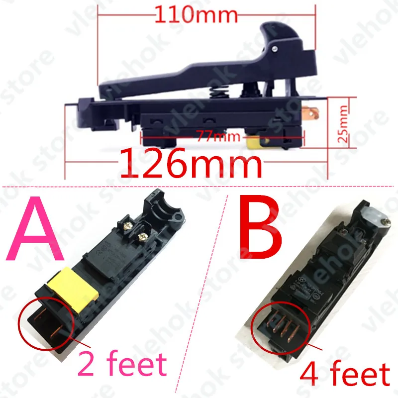 Interruttore Sostituire Per Makita 180 230 Ga9030 Ga9020 Ga7030 Ga7020 9069 9067 9059 9049 9047 9016B 9015B G18Se3 Angle Grinder Parte