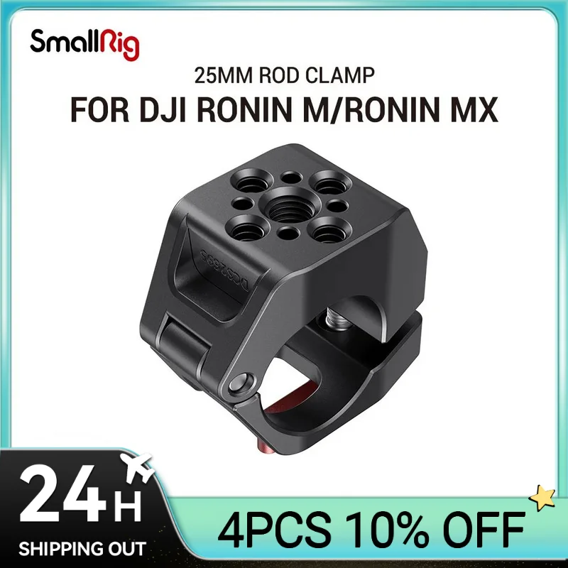 Morsetto Per Asta Smallrig Da 25Mm Per Dji Ronin M/Per Ronin Mx / Freefly Movi & Cool Morsetto Per Testa A Sfera Per Microfono Monitor Attacco Fai Da 