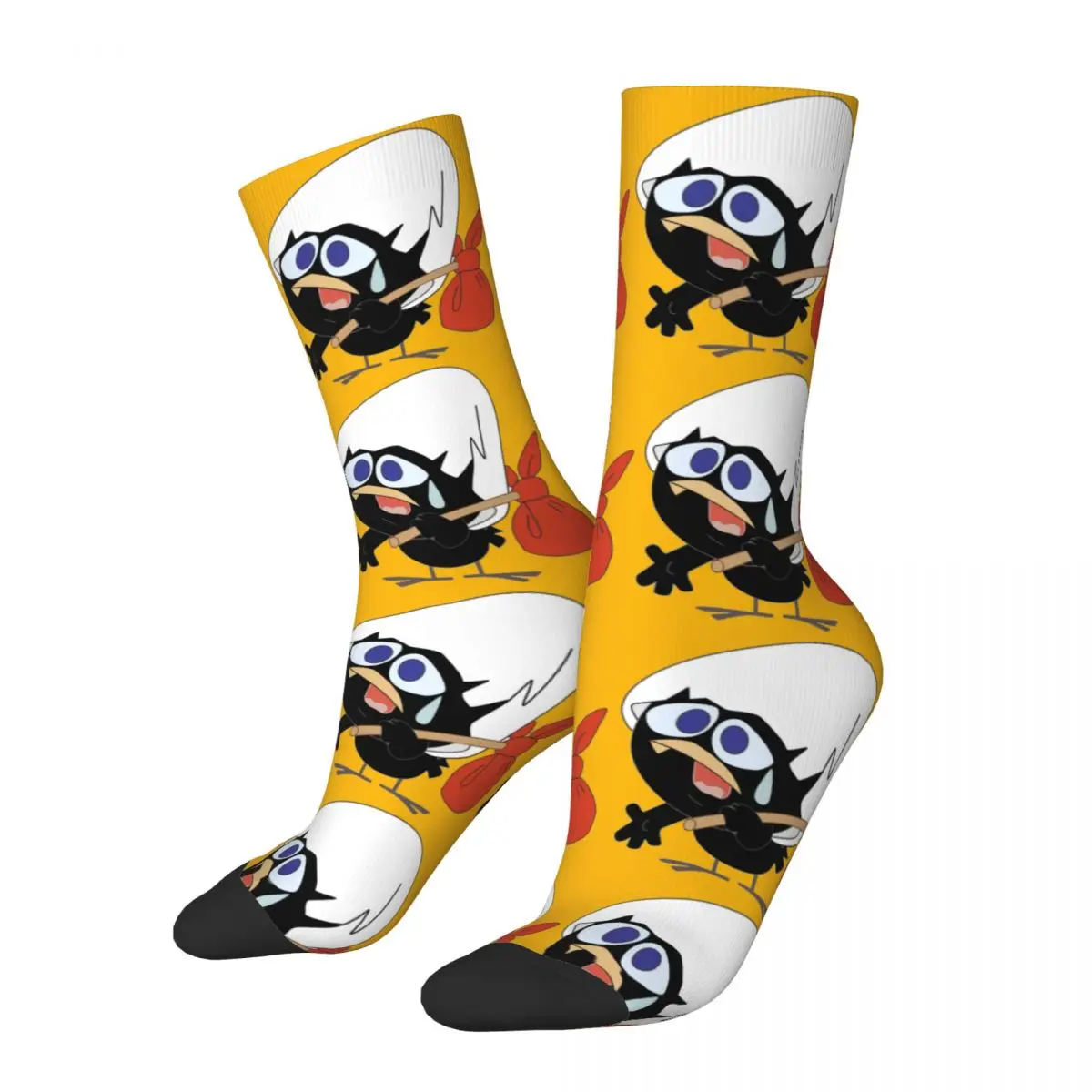 Cool Unisex Calimero Black Chicken Crew Socks Accessori Per Cartoni Animati Calzini Morbidi Morbidi Migliori Regali