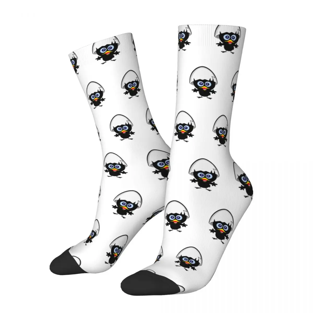 Fashion Male Men Socks Hip Hop Calimero Cartoon Chicken Sock Polyester Sport Women'S Stockings Spring Summer Autumn Winter