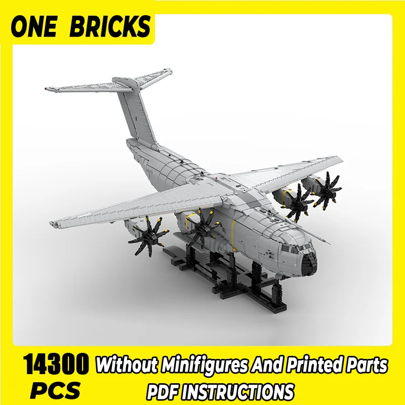 Ucs Airbus A400M Atlas Model Moc Building Blocks Technology Fighter Brick Assemblaggio Fai Da Te Grande Aereo Giocattolo Regalo Di Festa Per Bambini