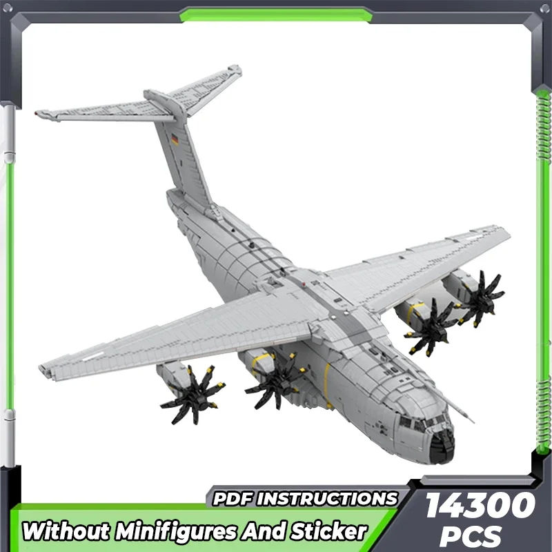 Moc Building Bricks Military Fighter Model Airbus A400M Atlas Technology Blocchi Modulari Regali Giocattoli Di Natale Set Fai Da Te Assemblaggio