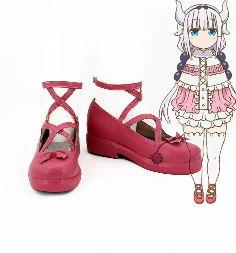 2017 Anime Kobayashi-San Chi No Maid Dragon Cosplay Shoes Kanna Shoes Personalizza Miss Kobayashi'S Dragon Maid Kanna Boots