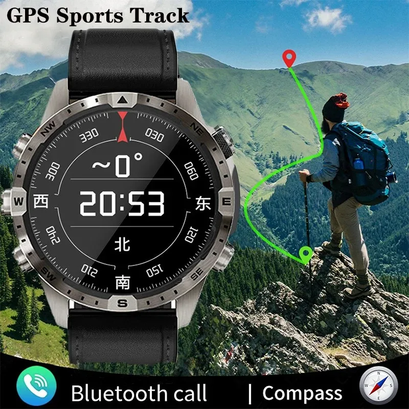 2024 Nuovo Nfc Smart Watch Men Gps Tracker 1.6 Pollici Amoled 360*360 Hd Screen Compass Bluetooth Call Smartwatch Per Huawei Xiaomi