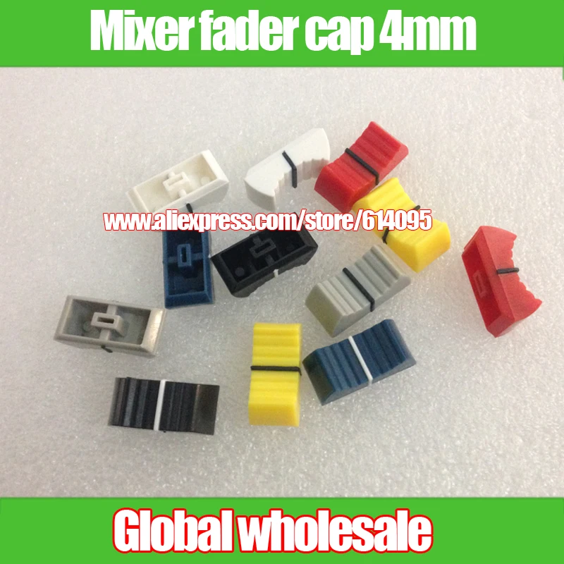 12 Pz Per Yamaha Behringer Soundcraft Mixer Fader Cap/Potenziometro Manopola Push Cap/Dritto Slide Cap 4Mm