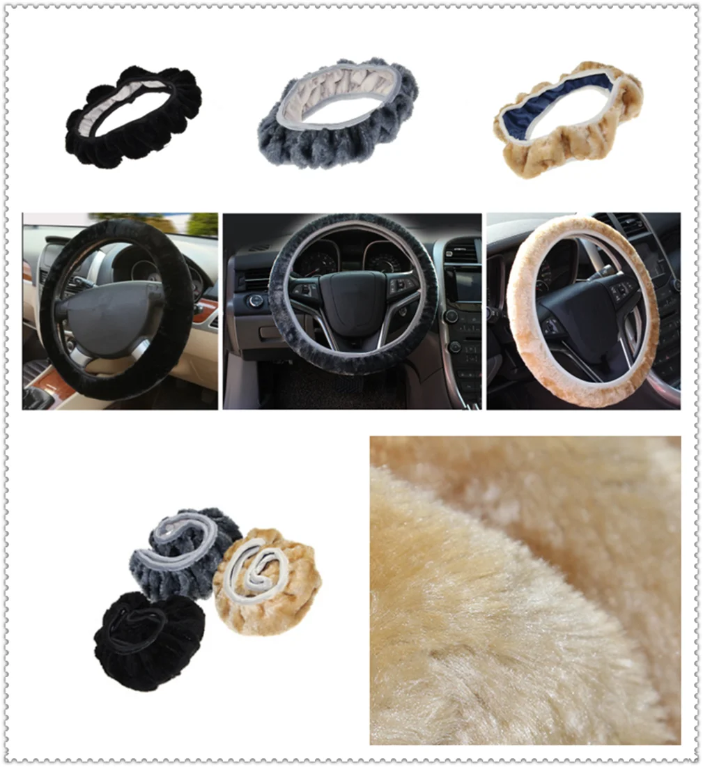 Copertura Del Volante Dell'Automobile Della Peluche Super Soft Manico Telescopico Per Fiat Fiorino 595 500 500 S Toro Terzino Aegea