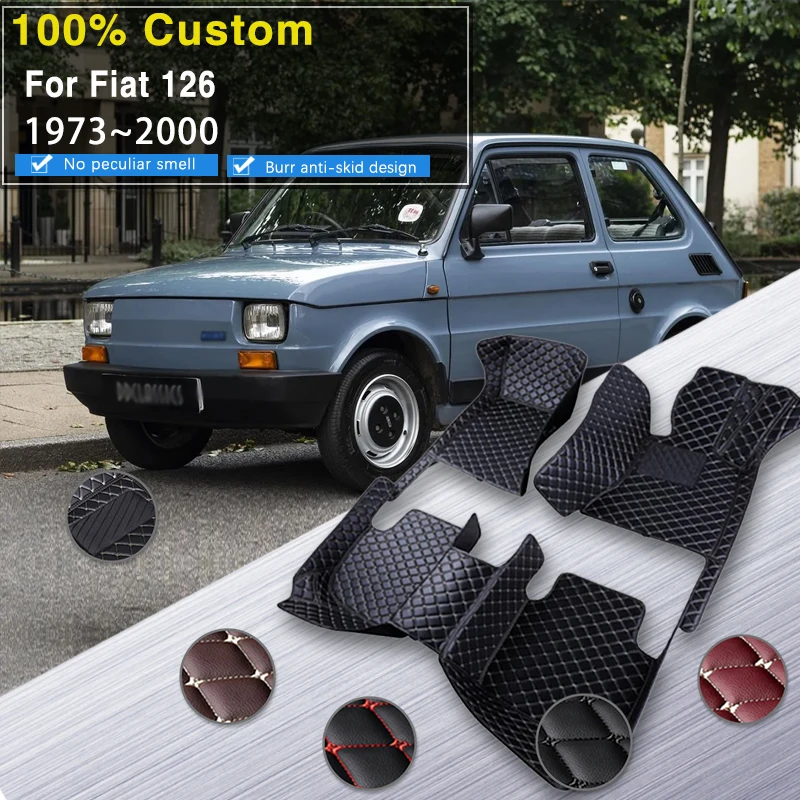 Tappetini Auto Pavimento Per Fiat 126 Polski Fiat 126 P 1973 ~ 2000 Pad Protettivo Impermeabile Tappetini Accessori Para Auto Accessori Auto