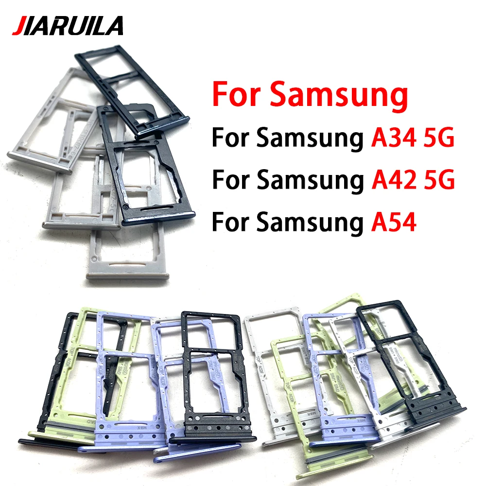 10Pcs Dual Card Phone Sim Sd Card Vassoio Per Samsung A34 A42 5G A54 Sim Card Holder Adattatore Cassetto Parti Di Ricambio