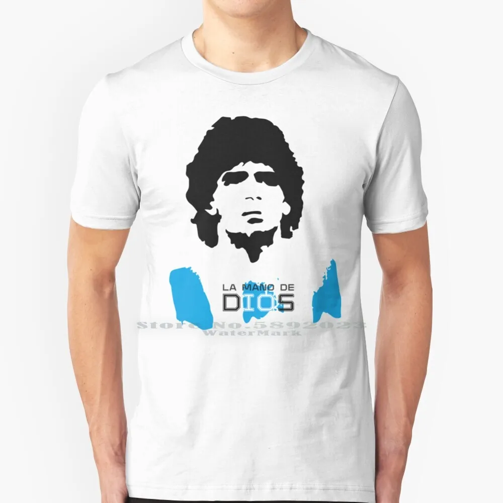 Maradona - Dios T Shirt 100% Puro Cotone Big Size Maradona Football Argentina Soccer Diego Napoli Diego Maradona Ronaldo Brasile
