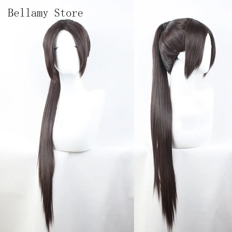 Capcom Vs Snk Neogeo Battle Coliseum Mai Shiranui Cosplay Hairwear Parrucca + Protezione Della Parrucca