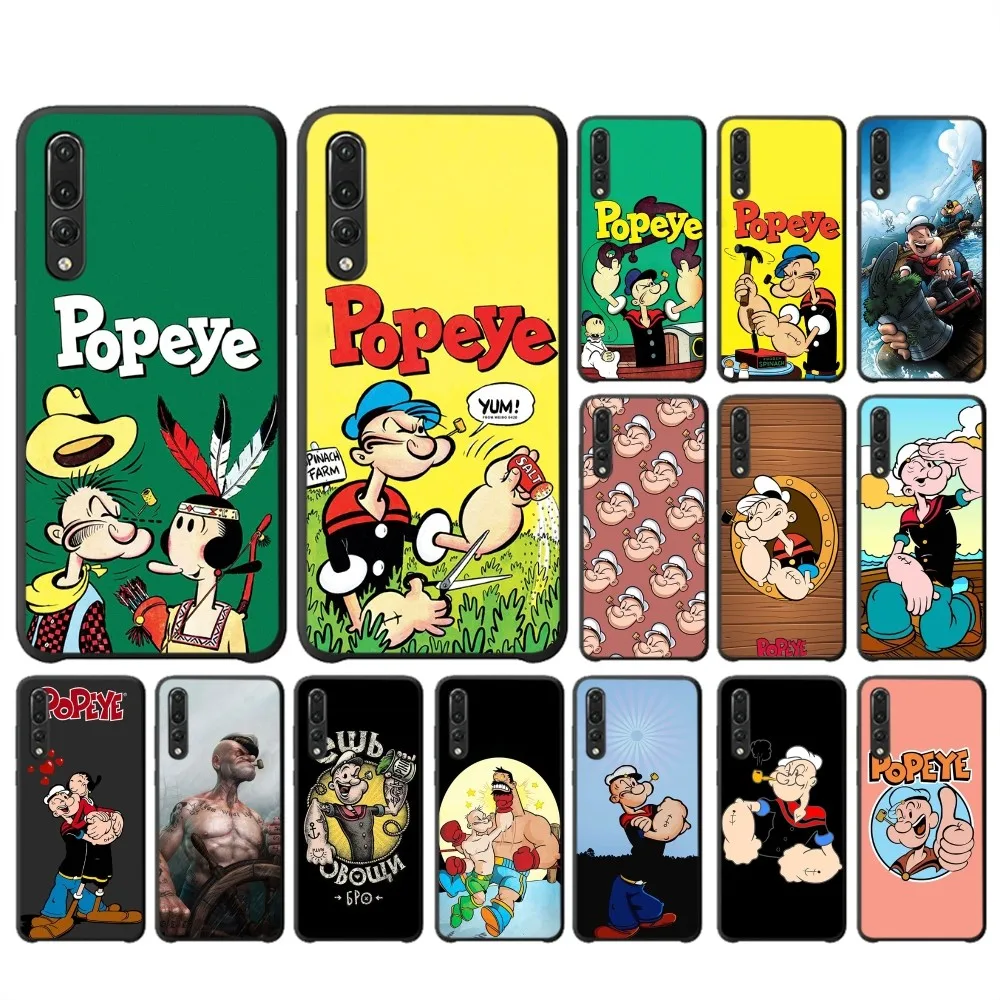 Custodia Per Telefono Anime P-Popeye-Sailor Per Huawei P 8 9 10 20 30 40 50 Pro Lite Psmart Honor 10 Lite 70 Mate 20Lite
