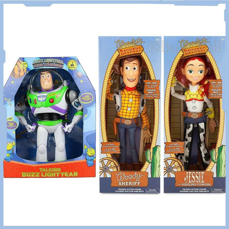 Disney Toy Story Figure Woody Buzz Lightyear Slinky Dog Figure Talking Dolls Pvc Action Figurine Collezioni Giocattolo Regalo Per Bambini