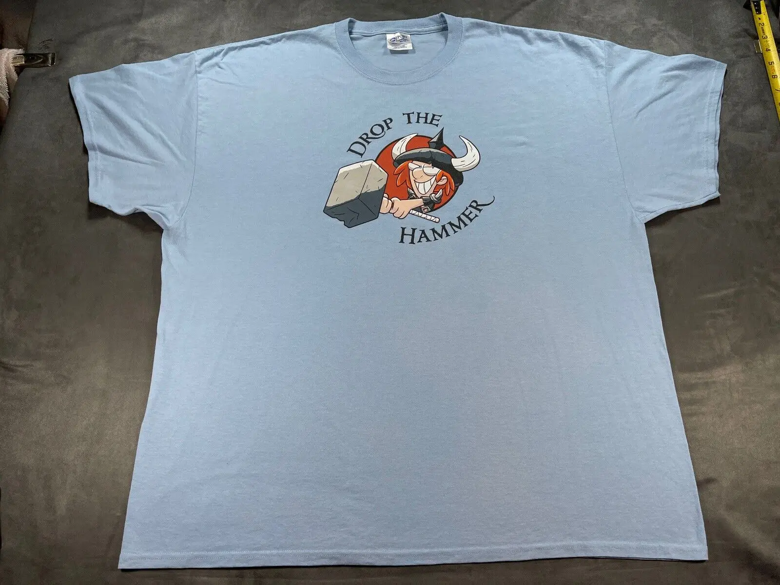 Munchkin Pathfinder Steve Jackson Games 3Xl Azzurro Drop The Hammer Shirt Maniche Lunghe O Corte