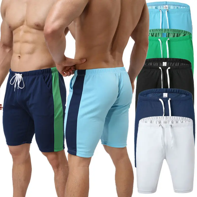 Pantaloncini Casual Da Uomo Elastici Palestra Palestra Sport Fitness Bauli Pantaloneta Hombre Indumenti Da Notte In Cotone Pugili Lunghi Sciolti Fondo