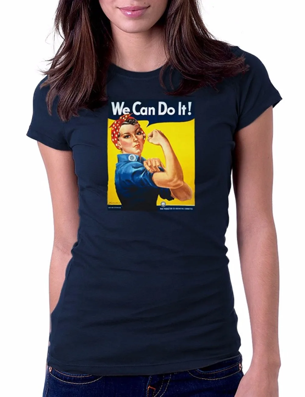 Nuovi Costumi Estivi 2019 Di Alta Qualità Per Le Donne Rosie The Riveter-Possiamo Farlo! Magliette Casual