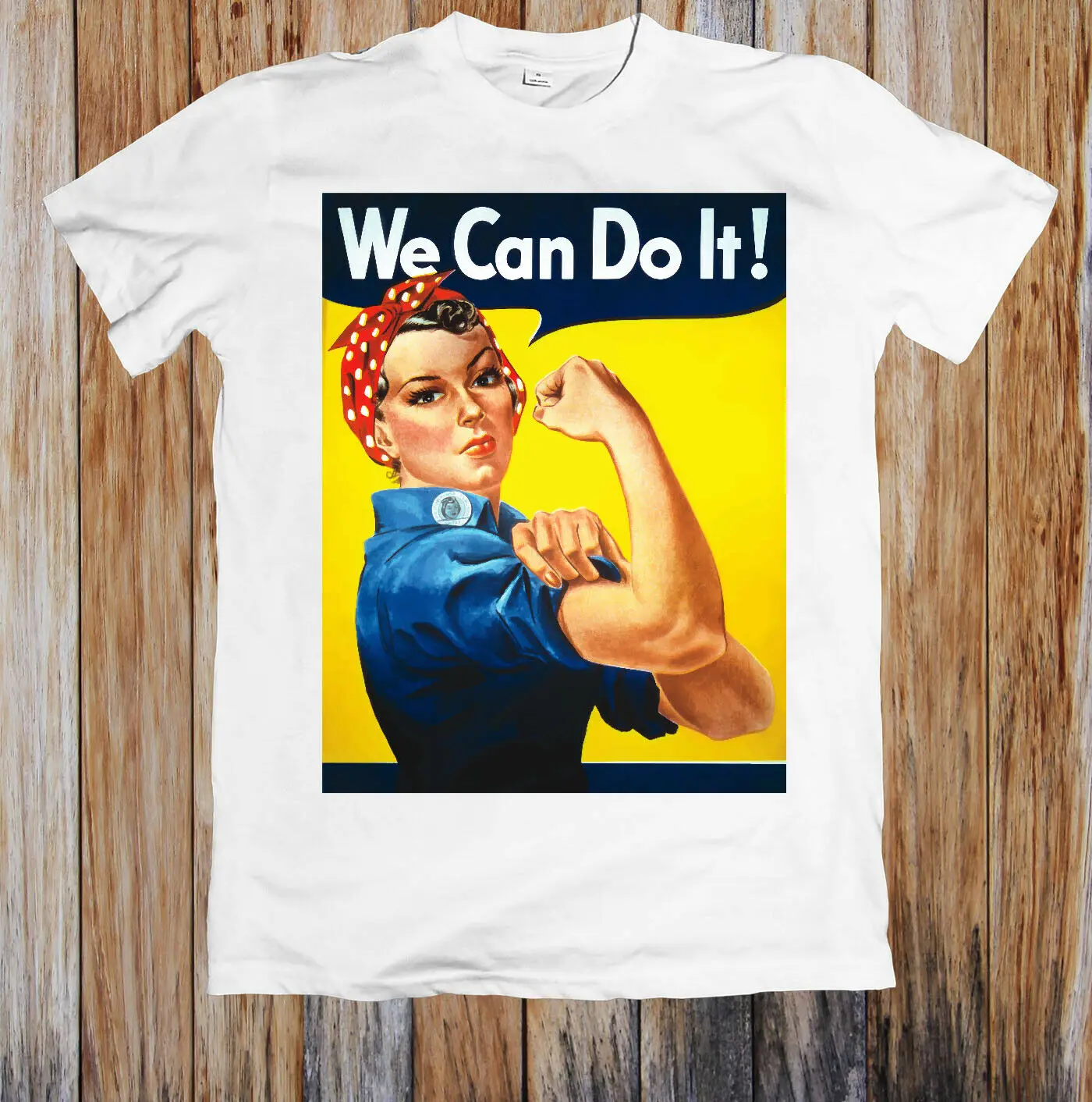 Possiamo Farlo Rosie The Riveter Poster T-Shirt Unisex T-Shirt Estiva Da Uomo