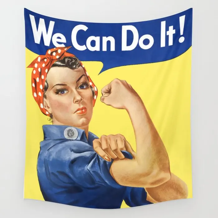 Possiamo Farlo Rosie The Riveter Poster Arazzo Appeso A Parete Tappeto Copriletto Tappetino Da Spiaggia Arazzi Accessori Per La Casa D'Arte