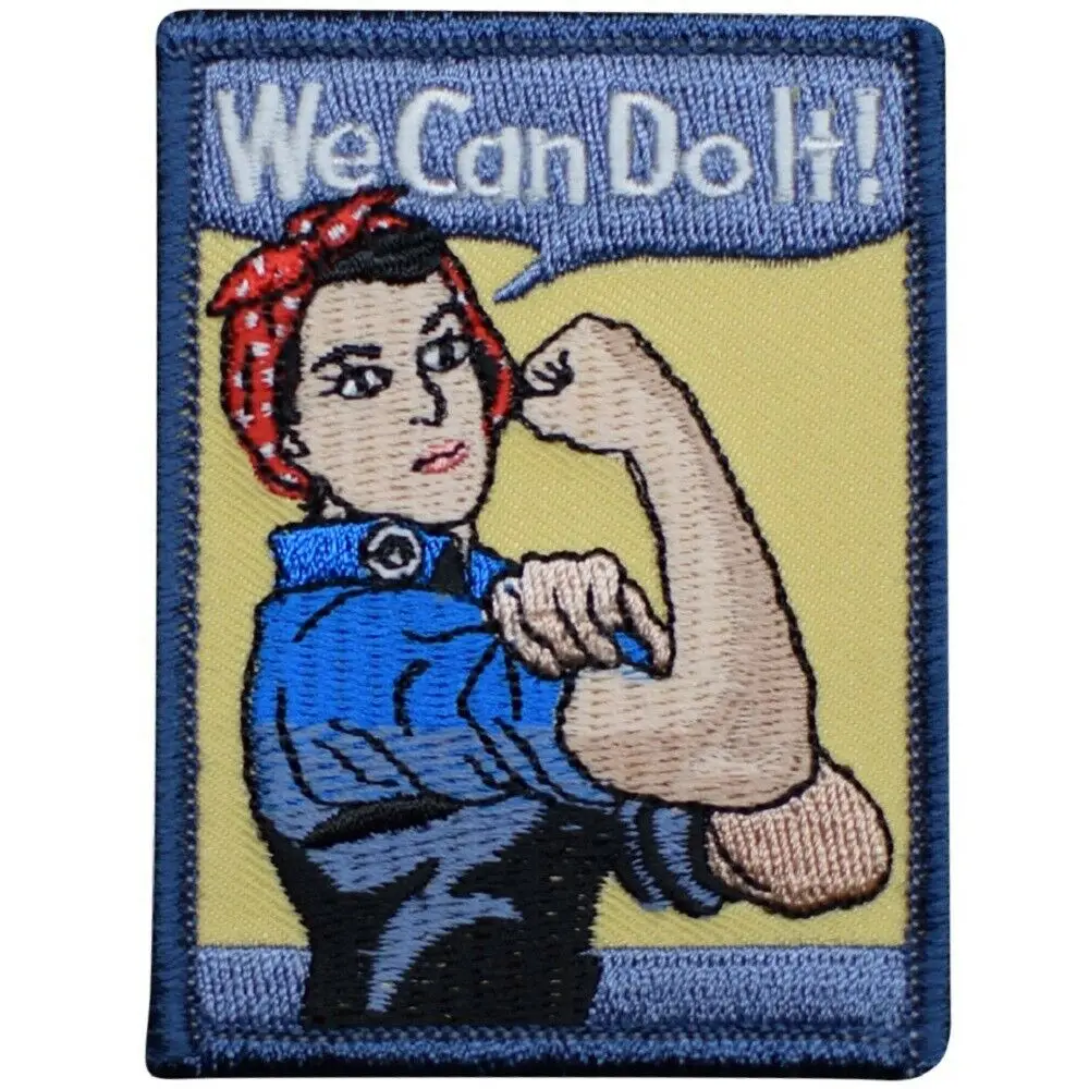 Caldo! Rosie The Riveter Patch-Possiamo Farlo, Ww2, World War (Iron On) (La Dimensione È Di Circa 5.1-6.2 Cm)