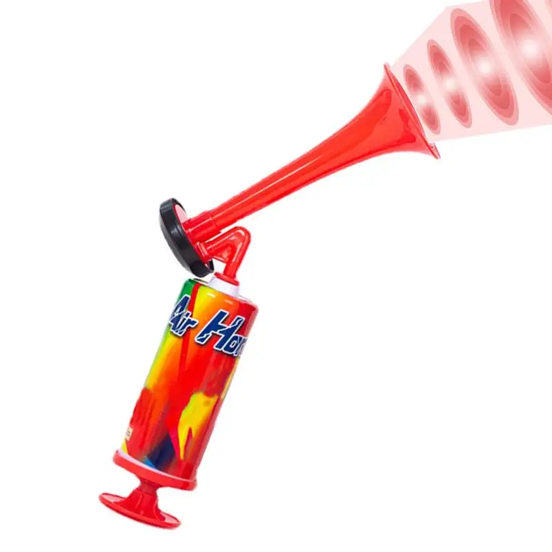 Corno Da Calcio Tubo Di Plastica Vuvuzela Ventilatori A Bassa Voce Cheer Football Air Horn Speaker Cheerleading Horns Push The Pump Gas Air Horns