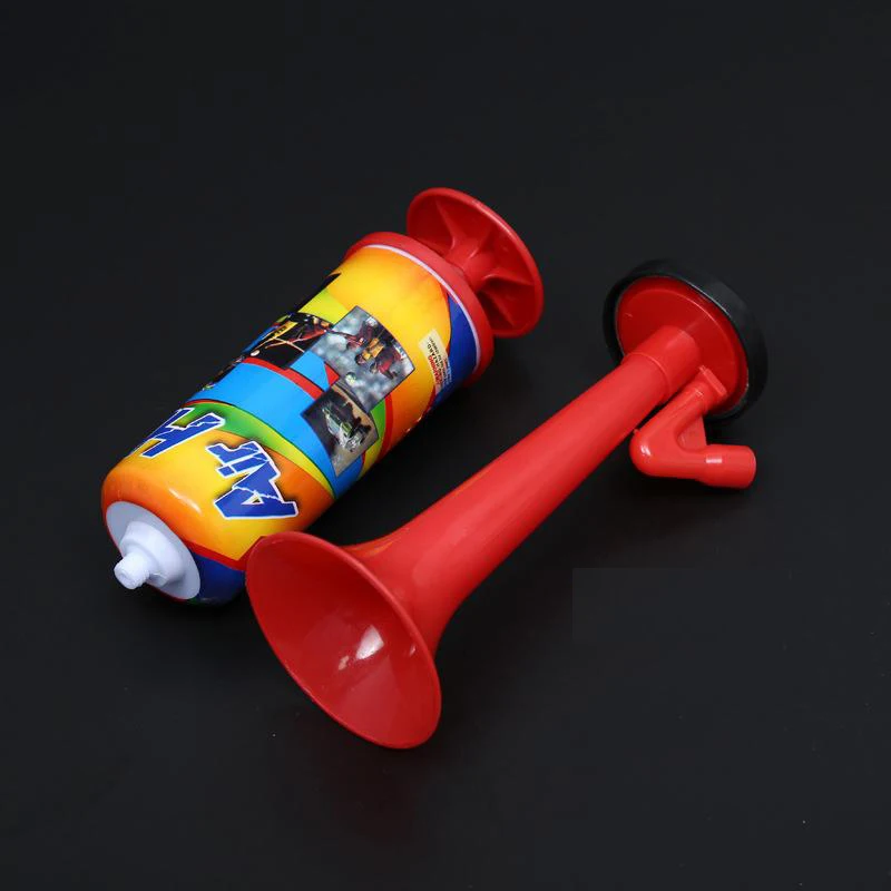 Tubo Di Plastica Vuvuzela Ventilatori A Bassa Voce Cheer Football Air Horn Light Speaker Cheerleading Fans Horns Push The Pump Gas Air Horns