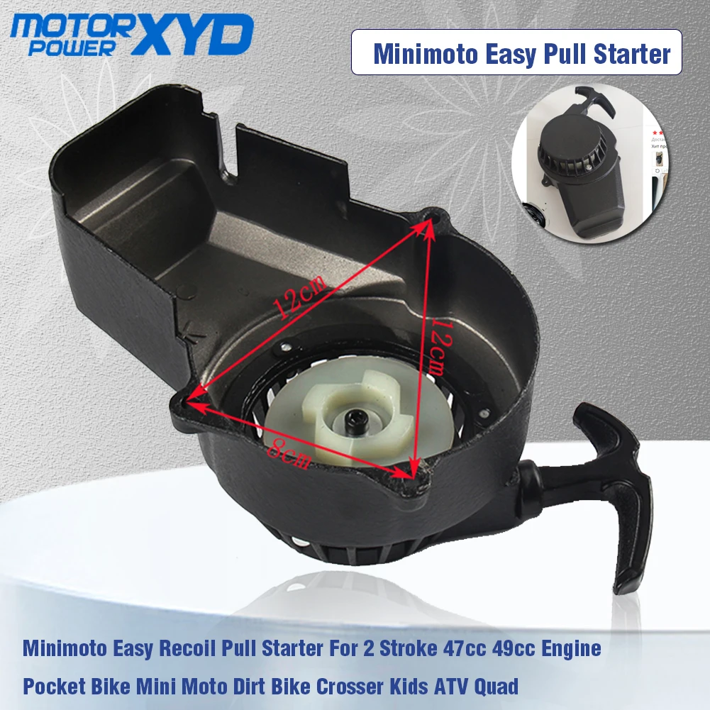 Minimoto Easy Pull Starter Per 2 Tempi 47Cc 49Cc Motore Pocket Bike Mini Moto Dirt Bike Crosser Kids Atv Quad