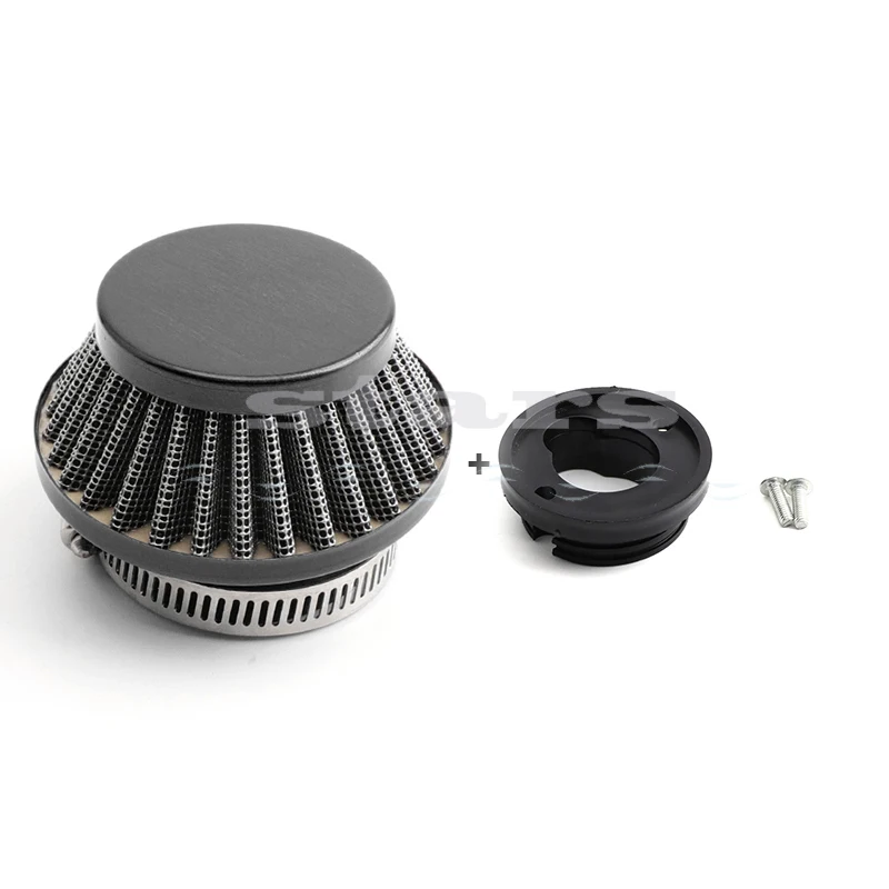New Mini Moto 42Mm Air Filter With Connector Fit For Minimoto Dirtbike Dirt Motor Bike Quad Accessories