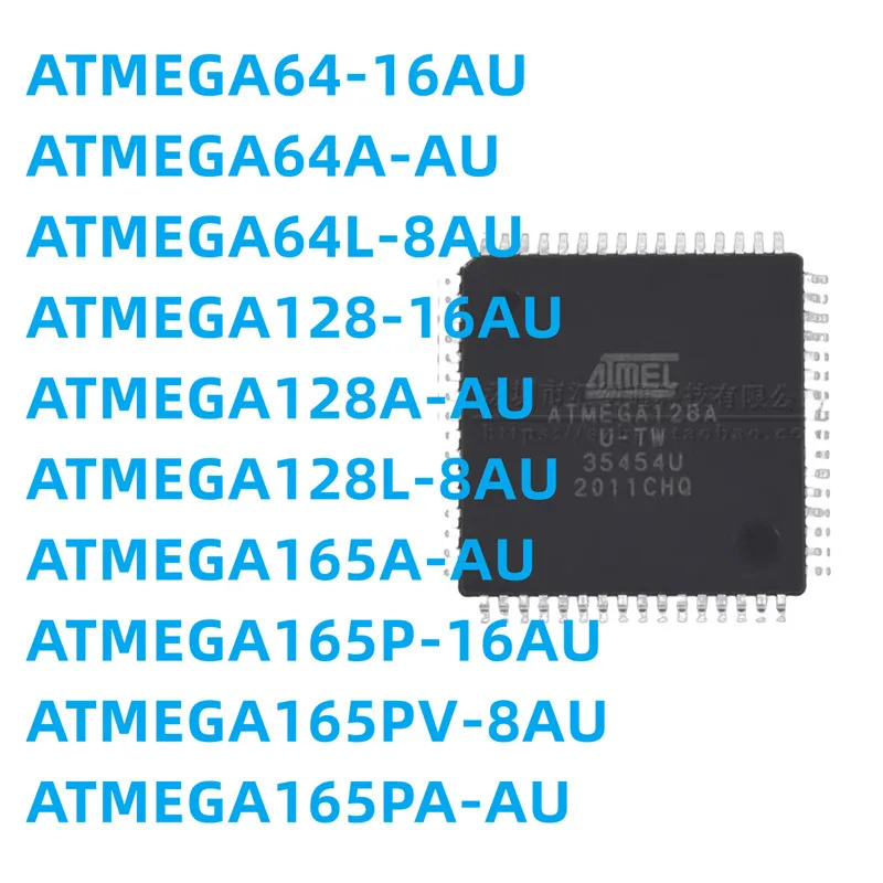 10 Pz/Lotto Atmega128A-Au L Atmega165Pv-8Aur P Pa 64-16Au 64A 165A Qfp64 Ic Mcu 8Bit 64Kb Flash 100Tqfp 100% Nuovo Originale