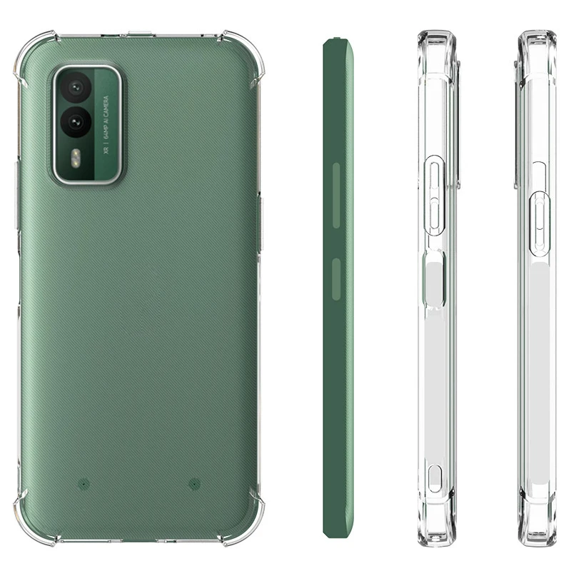 Custodia Antiurto Con Cuscino D'Aria Per Nokia Xr 21 Xr21 5G Custodia Morbida In Silicone Tpu Con Airbag Trasparente Per Nokia Xr21 Nokiaxr21 5G