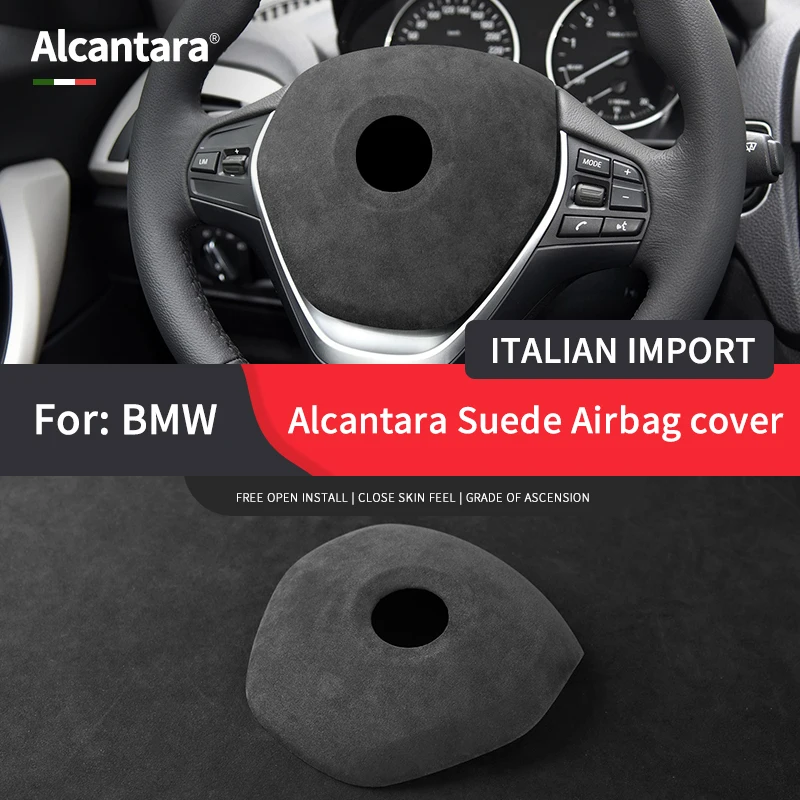 Per Bmw 5/6/7 Serie Gt X1 F Modifica Della Copertura Del Volante Del Telaio Alcantara Fur Airbag Cover Interno High-End Modifica