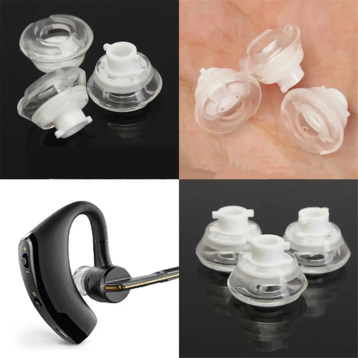 1 Pz Gel Earbud Eartip Eargel Ear Tip Per Plantronics Voyager Legend S M L