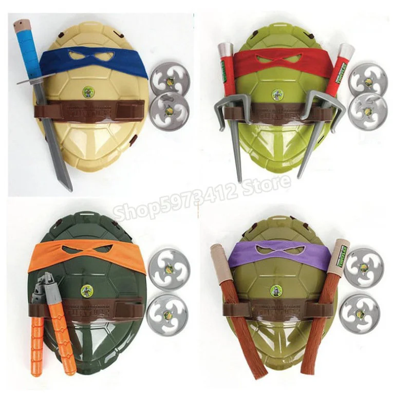 Anime Periferiche Giocattoli Ninja Tartarughe Giocattolo Armi Turtle Shell Suit Cosplay Puntelli Spot Per Bambini Regalo Di Compleanno Figure Giocatto