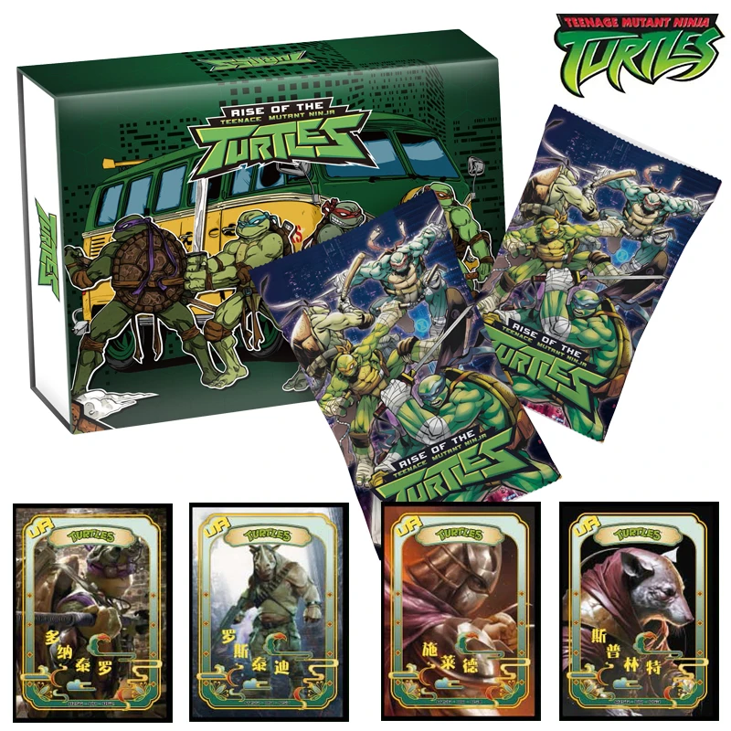 Carte Da Collezione Di Tartarughe Ninja Mutanti Adolescenti Originali Periferiche Tartarughe Ninja Figure Battle Game Carte Da Gioco Bambini Regali Di