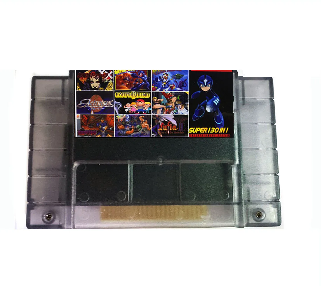 Cartuccia Per Videogiochi Super 130 In 1 Con Giochi Castleania Iv Contra Iii Final Fight 3 Tartarughe Ninja Iv Mega Man 7