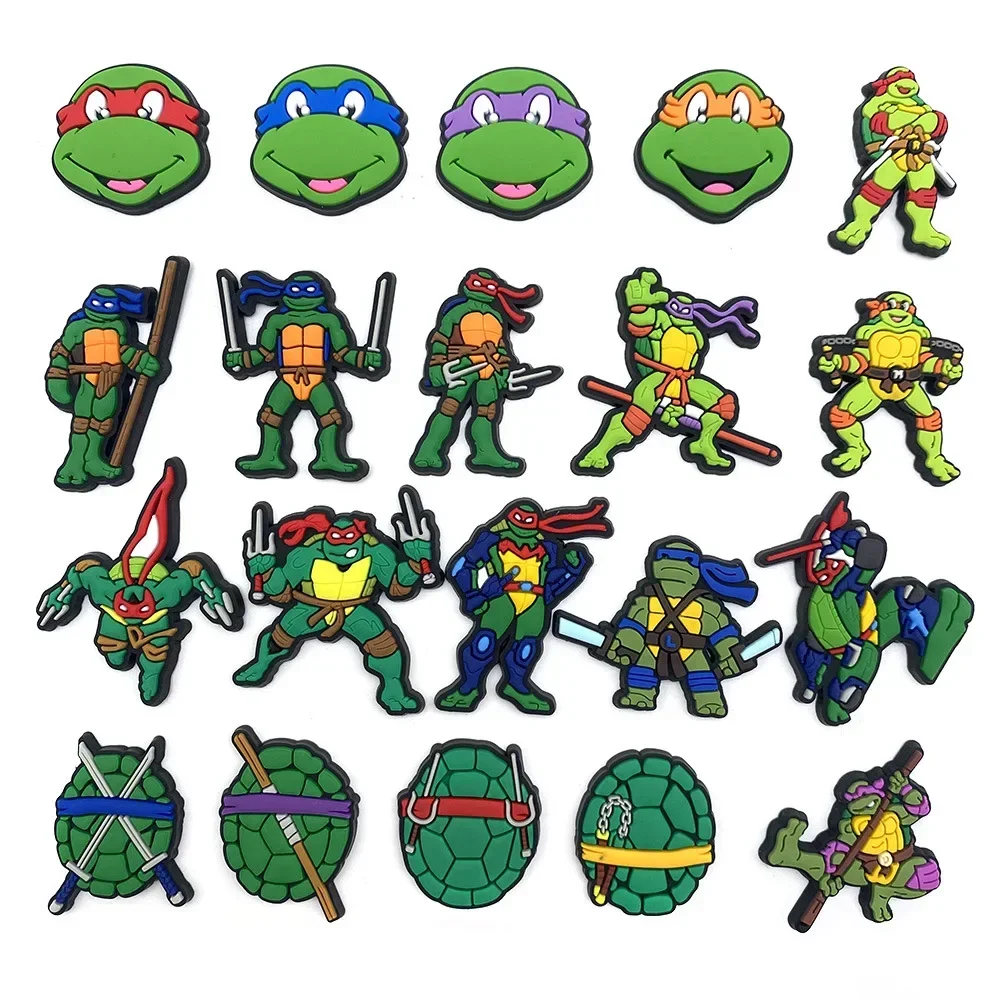 Ninja Turtle Shoe Charms Per Crocs Cartoon Shoe Decorations For Zoccoli Sandali Accessori Per Scarpe Per Adolescenti Regalo Di Compleanno Per Bambini