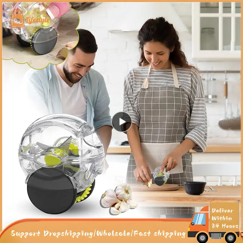 1 ~ 5Pcs Roller Aglio Chopper Mini Manuale Aglio Smasher Strumento Di Cottura Famiglia Spremiaglio Frantoio Utensili Da Cucina Accessori