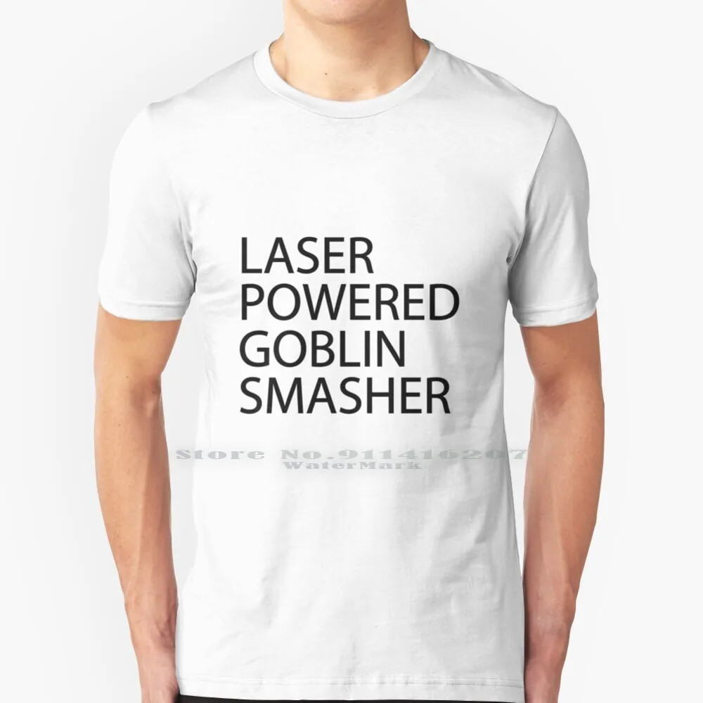 Maglietta Goblin Smasher Alimentata Al Laser Cotone 6Xl Gloryhammer Caledonian Scottish Power Metal Band Music Arma Globin Quotes