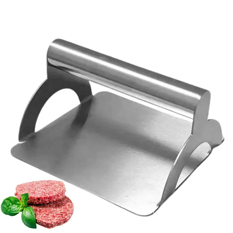 Burger Press Superficie Piana Burger Smasher Superficie Piatta Burger Smasher Heavy Duty Manico Extra Largo Fraced Burger Press Rettangolo