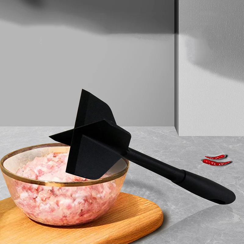 Tritacarne Premium Heat Nylon Resistente Schiacciapatate Hamburger Chopper Potato Beef Smasher Masher Tool