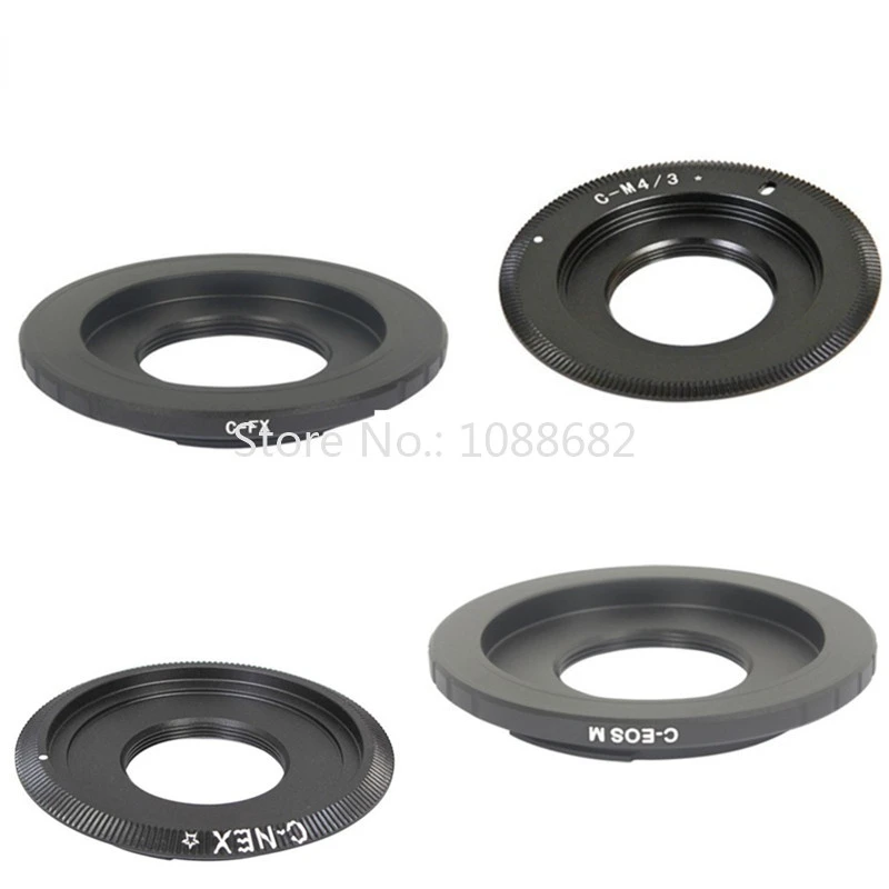 Anello Adattatore C Mount Movie Lens To Per Canon Eos M Fx Nex M4/3 Mft Mount C-Eos M C-Nex C-Fx C-M4/3 Cctv Lens Mount