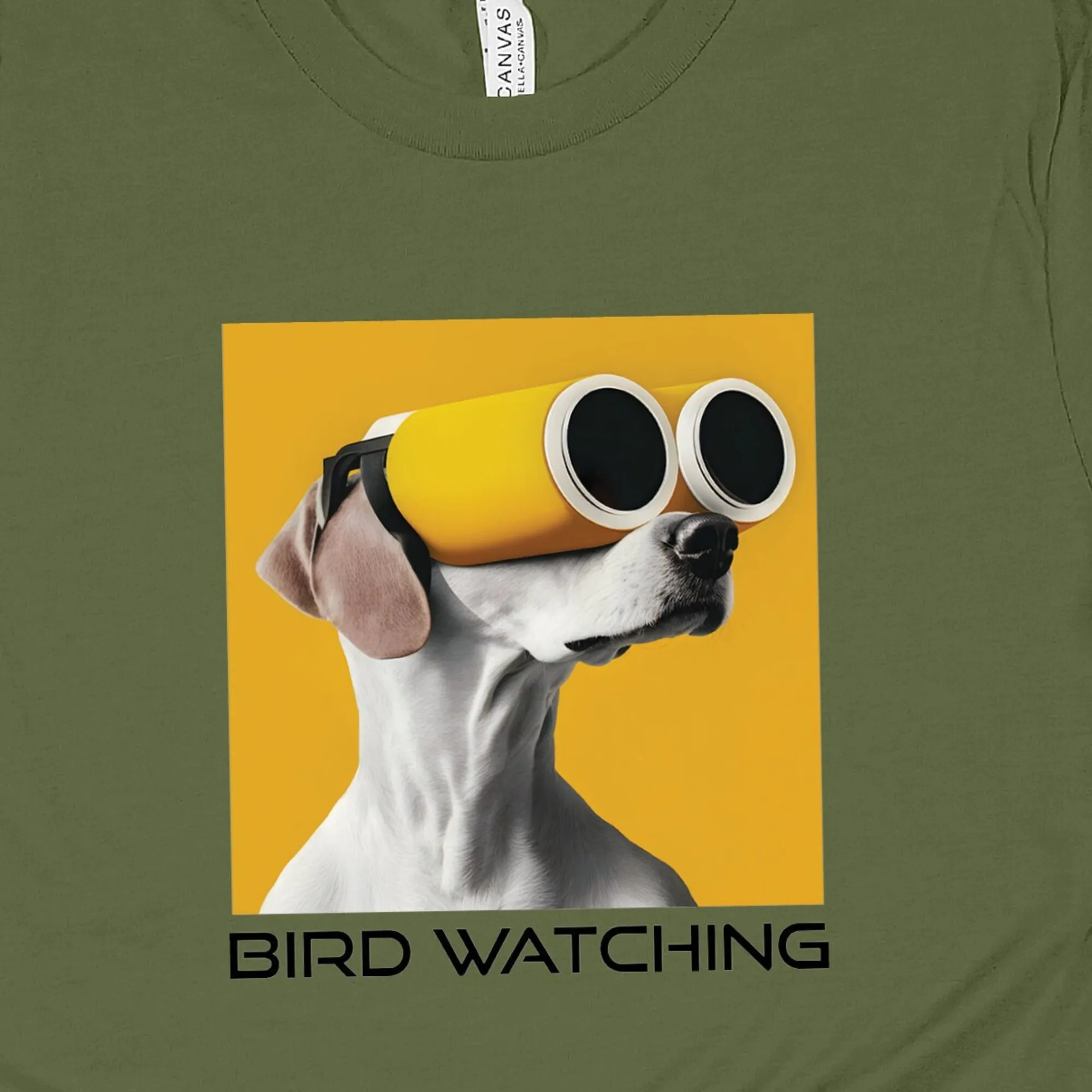 Bird Watching Vr Glasses Dog T Shirt Lover Gift Nature Funny Puppy Birthday Maniche Lunghe O Corte