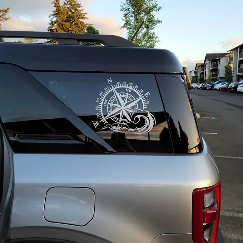 Ocean Compass Rose Vinyl Decals, Nautical Compass Hood Or Window Stickers Decor Accessories Film Sticker For Ford Focus 2,Bmw E9