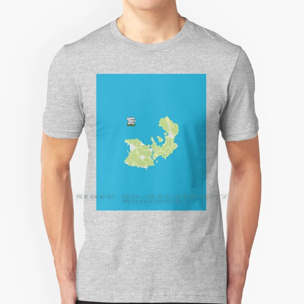Grand Theft Auto Online Cayo Perico Heist Map T Shirt 100% Puro Cotone V Grand Theft Auto V Grand Theft Auto San Andrea San