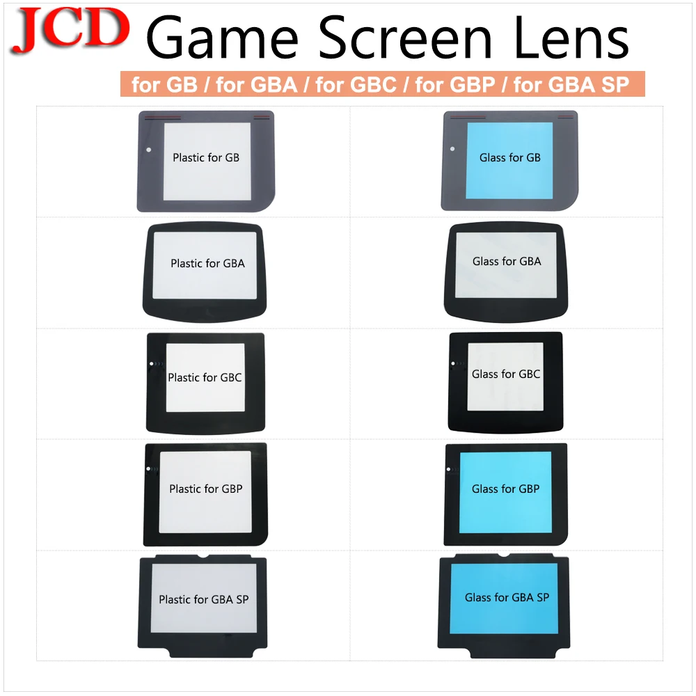 Jcd 1 Pz Per Gbc Per Gba Per Gb Dmg Schermo Display In Plastica Per Gameboy Advance Color Protector Lens Per Gameboy Advance