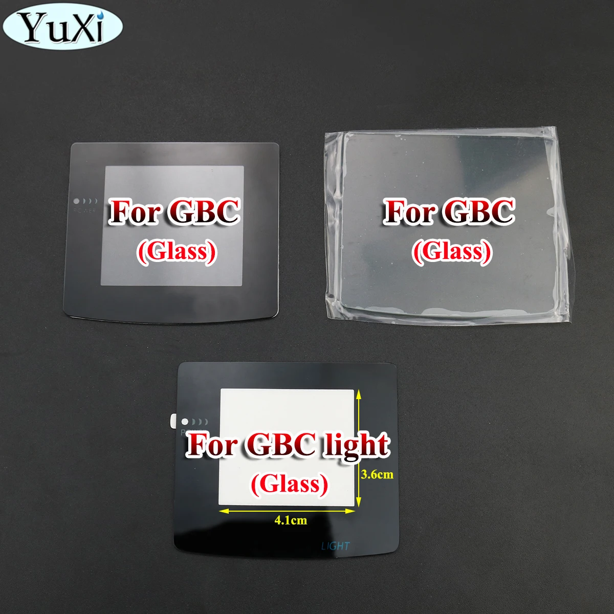 Yuxi Glass Per Gameboy Color Per Gbc Light Lens Protector Retroilluminazione Retroilluminato Schermo Lcd Mod Lens Protector Per Gbc Color