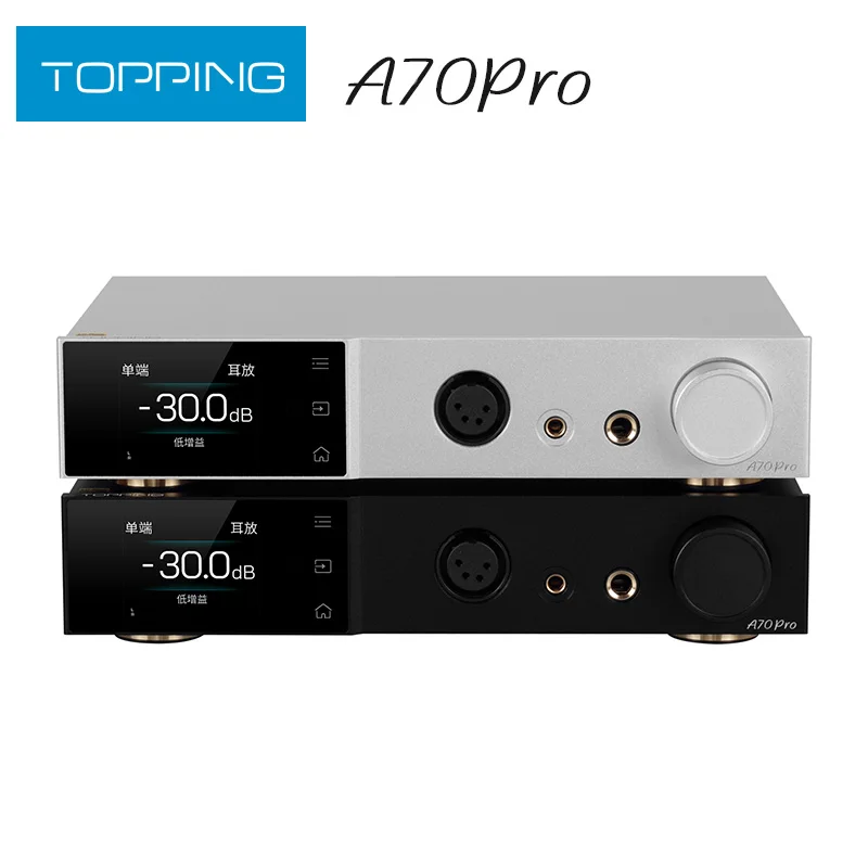Topping A70 Pro Amplificatore Per Cuffie Completamente Bilanciato 17000Mw * 2 Relè Controllo Del Volume Pre Amp Con Telecomando