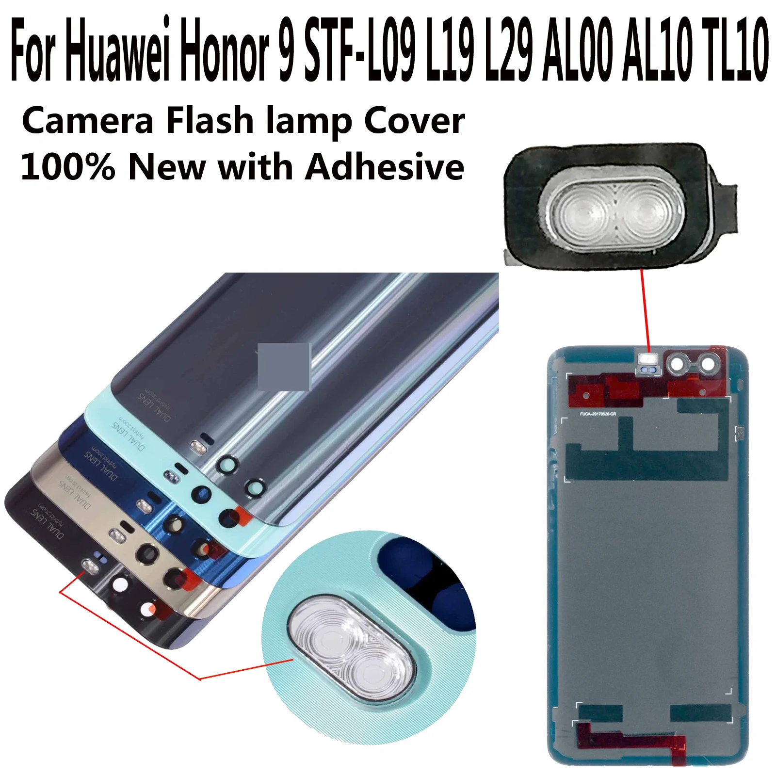 Shyueda 100% Nuovo Per Huawei Honor 9 Stf-L09 Stf-L19 Stf-L29 Stf-Al00 Stf-Al10 Stf-Tl10 Coperchio Della Lampada Dell'Eccitazione Della Luce Del Flash
