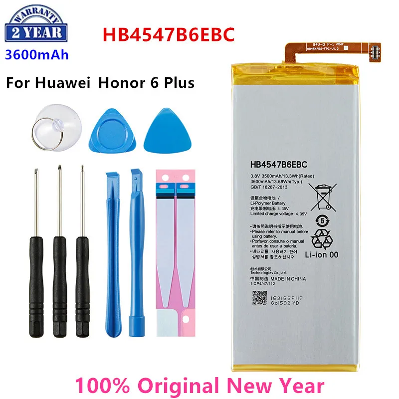 100% Batteria Originale Muslimah 3500Mah Per Huawei Honor 6 Plus Pe-Tl20 Pe-Tl10 Pe-Cl00 Pe-Ul00 Batterie + Strumenti