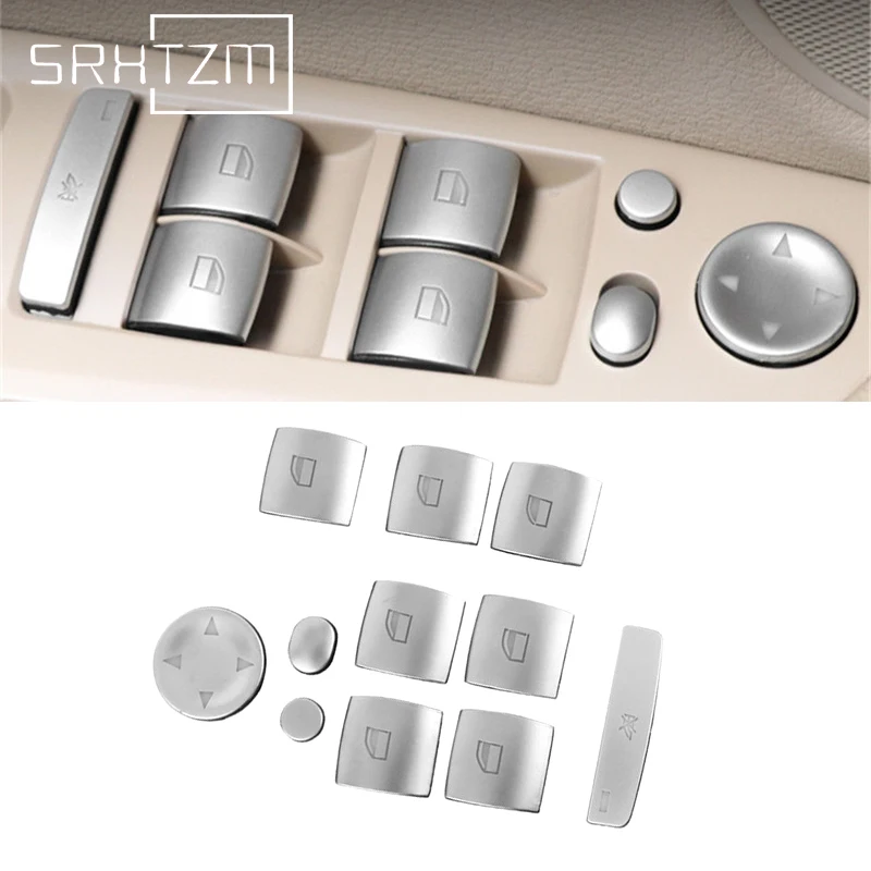 Car Interior Window Glass Lifter Button Switch Cover Adesivi Trim Per Bmw X5 X6 E70 E71 X5M X6M