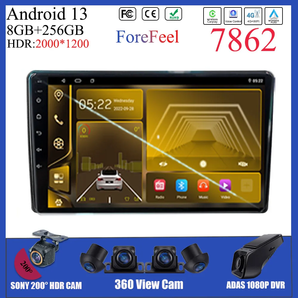 Autoradio Android 13 Per Honda Element Yh 2002-2011 Carplay Video Gps Multimedia Player Radio Cpu Dvd Stereo Multimedia Player